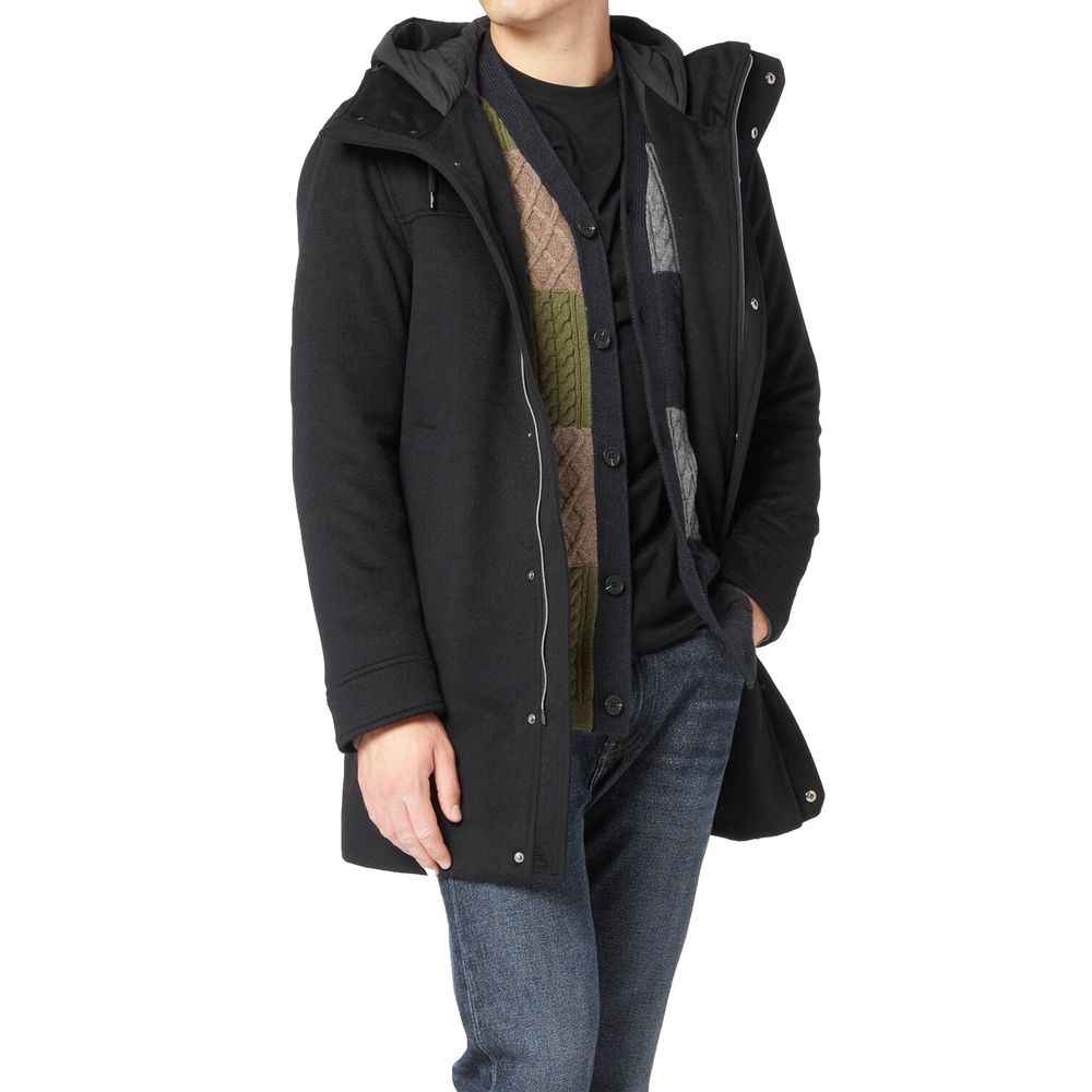 Herno Black Cashmere Coat