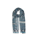 Lanvin Blue Wool Scarf