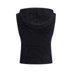 Max Mara Black Wool Sleveless Jacket