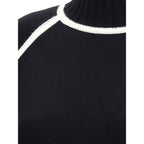 Max Mara Black Wool Turtleneck