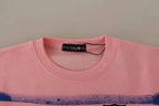 Philippe Model Pink Printed Long Sleeves Pullover Sweater