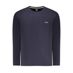 Hugo Boss Blue Cotton Men Sweater
