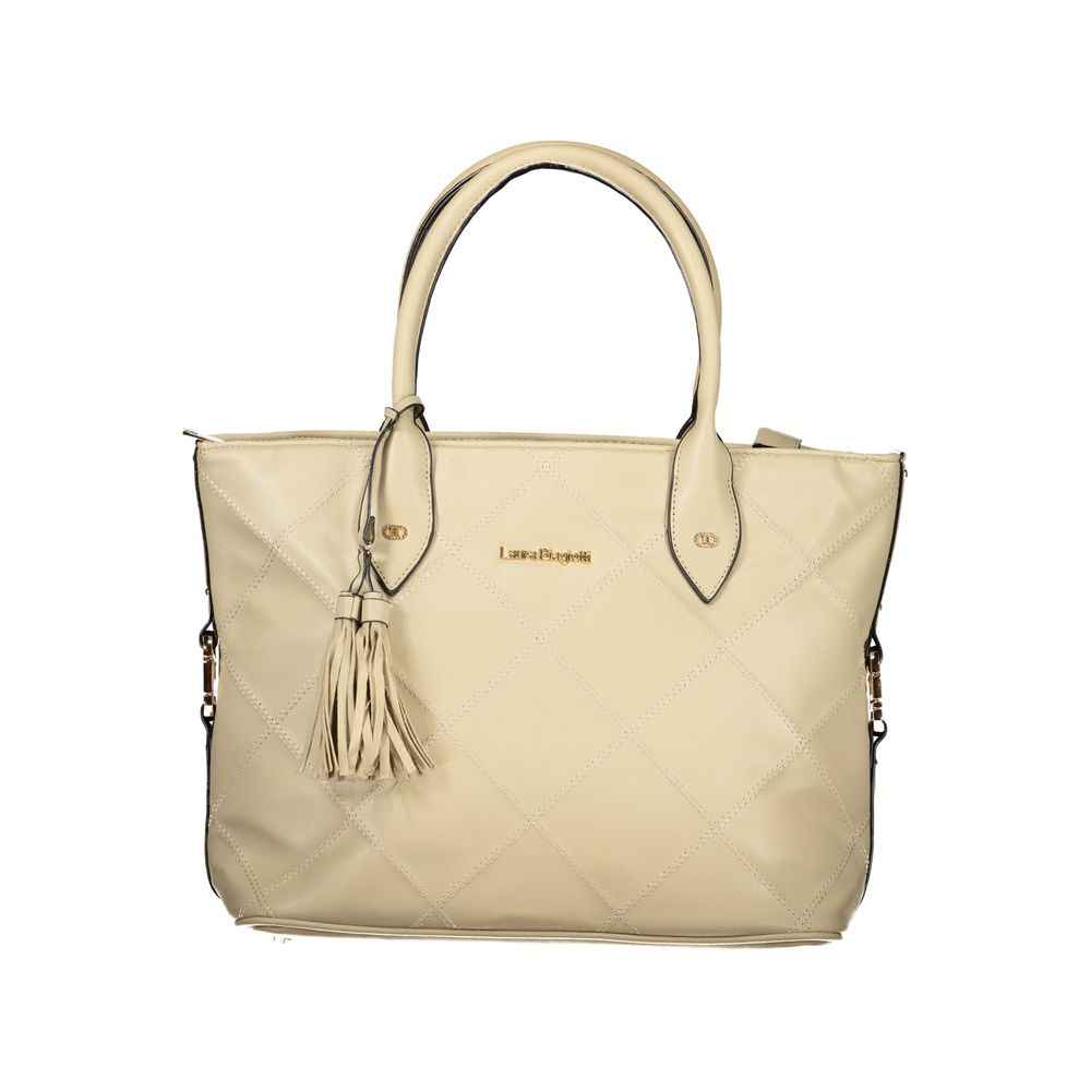 Laura Biagiotti Beige PVC Women Handbag