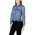 Morgan De Toi Blue Polyester Blouse