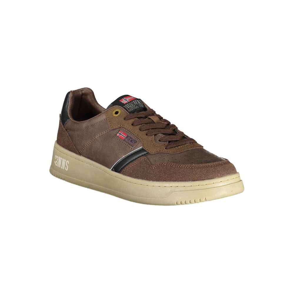 Norway 1963 Brown Polyester Men Sneaker