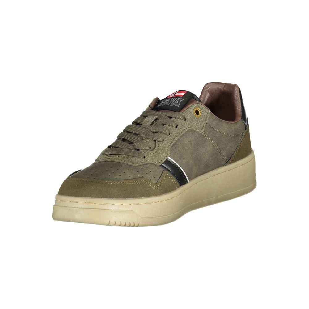 Norway 1963 Green Polyester Men Sneaker