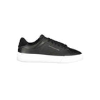 Tommy Hilfiger Black Leather Men Sneaker