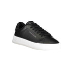 Tommy Hilfiger Black Leather Men Sneaker