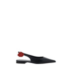 Magda Butrym Black Calf Leather Bos Taurus Ballet Flats