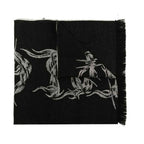 Givenchy Black Virgin Wool Scarf