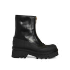 Chloé Black Calfskin Lace-Up Boots