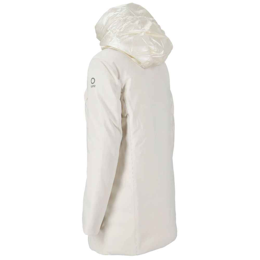 Suns White Polyester Jackets & Coat