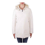 Suns White Polyester Jackets & Coat
