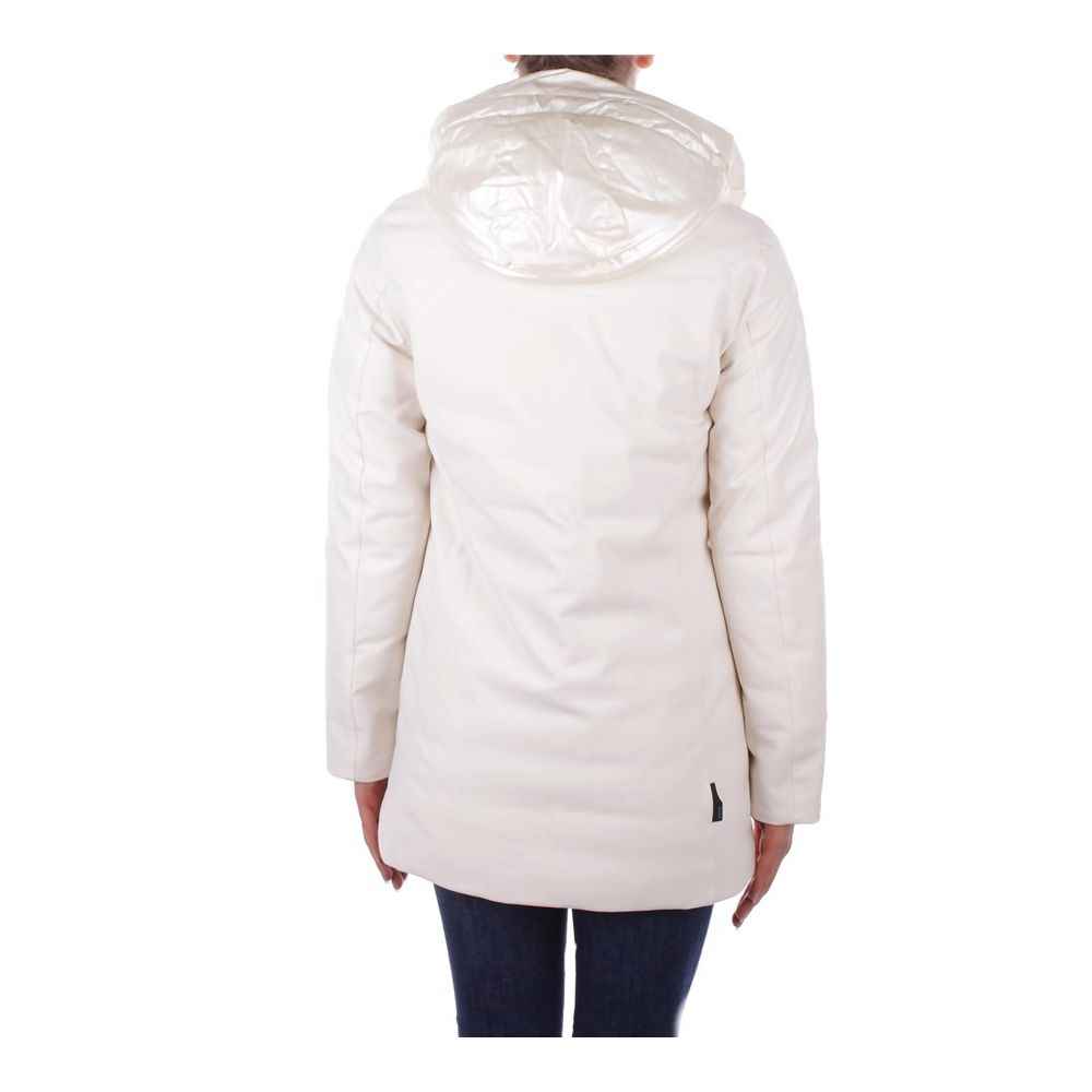 Suns White Polyester Jackets & Coat