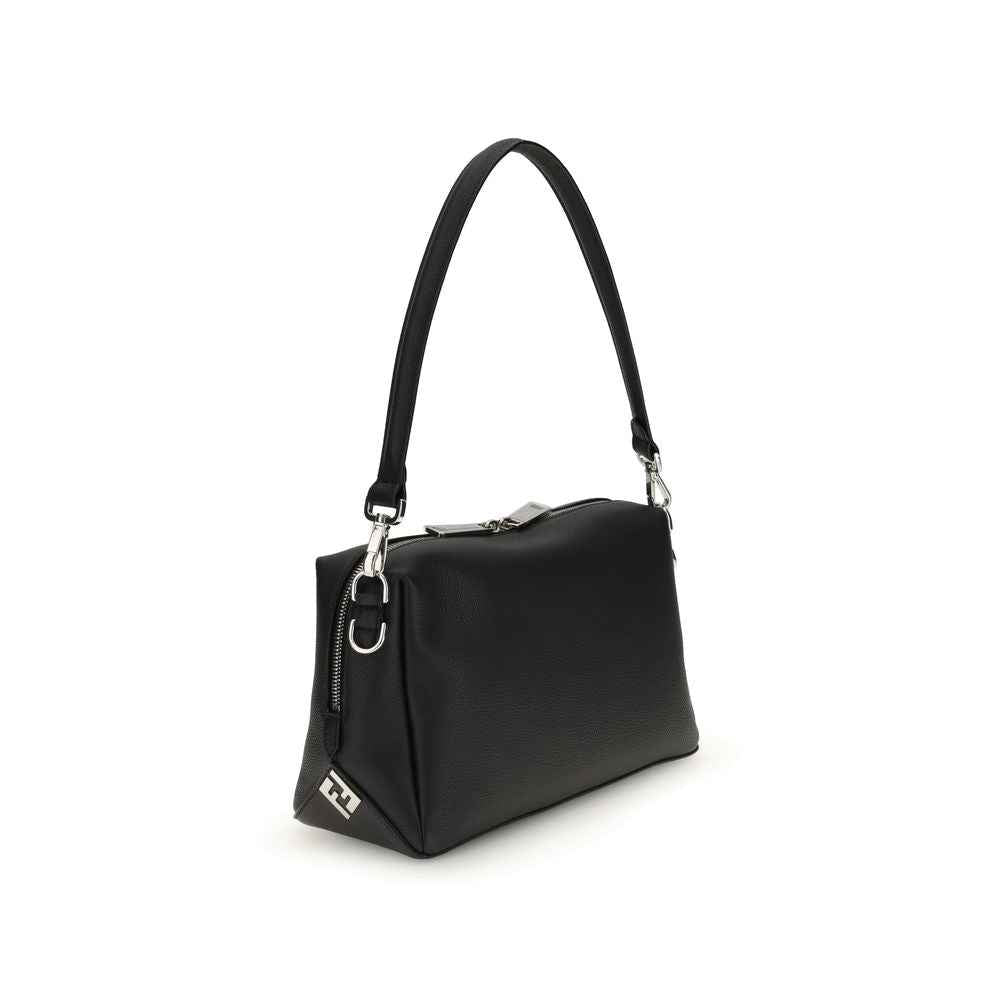 Fendi Black Calf Leather Bos Taurus Shoulder Bag
