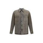 Fendi Gray Denim Shirt
