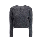 Max Mara Gray Polyamide Sweatshirt