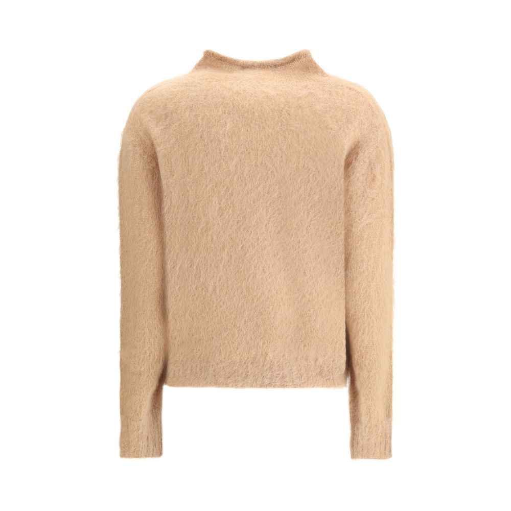 Max Mara Brown Polyamide Turtleneck