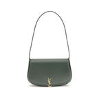 Saint Laurent Green Calf Leather Bos Taurus Shoulder Bag