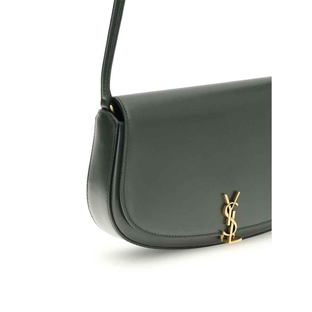 Saint Laurent Green Calf Leather Bos Taurus Shoulder Bag