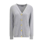 Balmain Long Cashmere Cardigan with buttons
