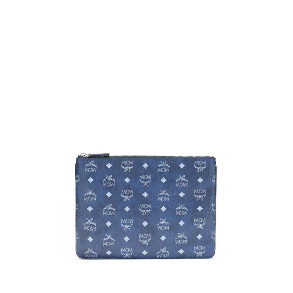MCM Pouch with Visetos print