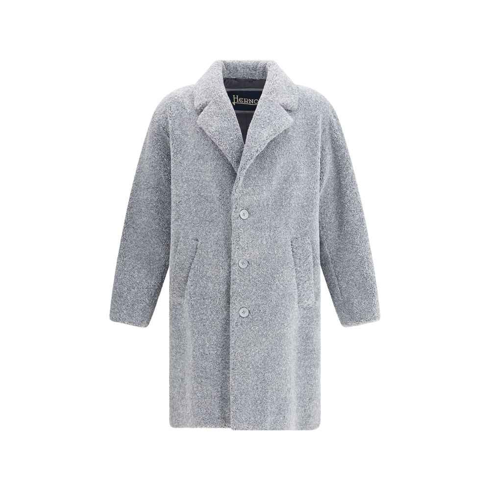 Herno Gray Polyester Coat