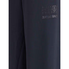 MM6 Black Polyester Athletic Pants