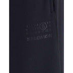 MM6 Black Polyester Athletic Pants