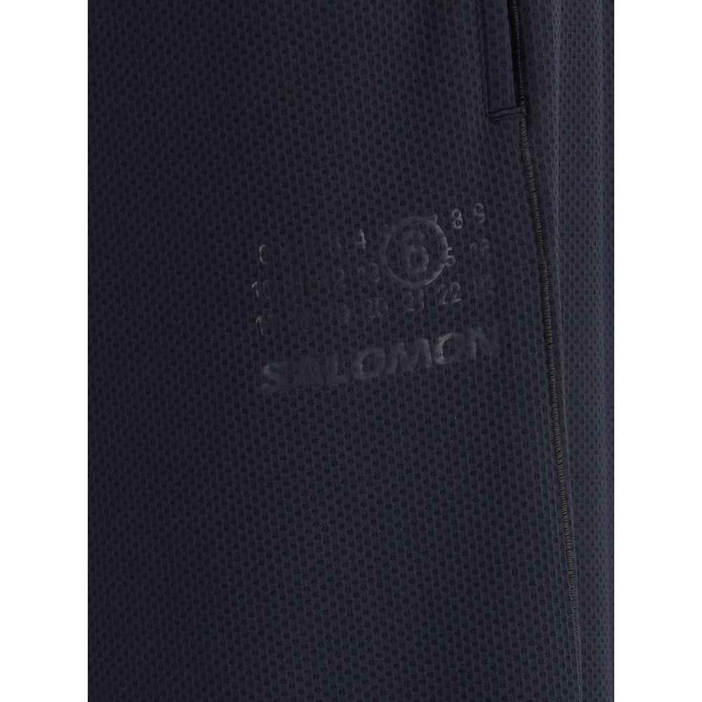 MM6 Black Polyester Athletic Pants