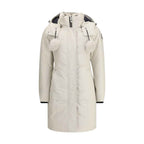 Moose Knuckles White Cotton Parka