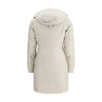 Moose Knuckles White Cotton Parka