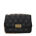 Valentino Garavani Black Leather Shoulder Bag