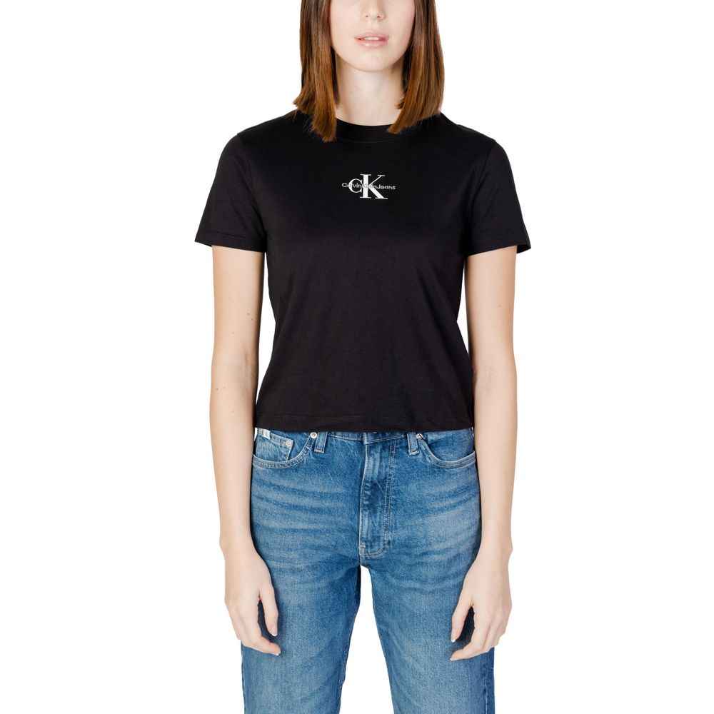 Calvin Klein Jeans Black Cotton T-Shirt