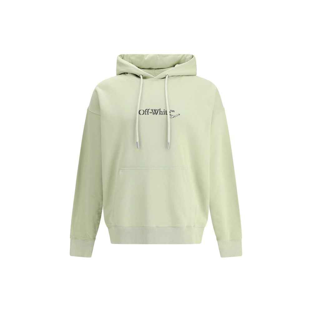 Off-White Green Cotton Sweatshirt