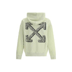 Off-White Green Cotton Sweatshirt