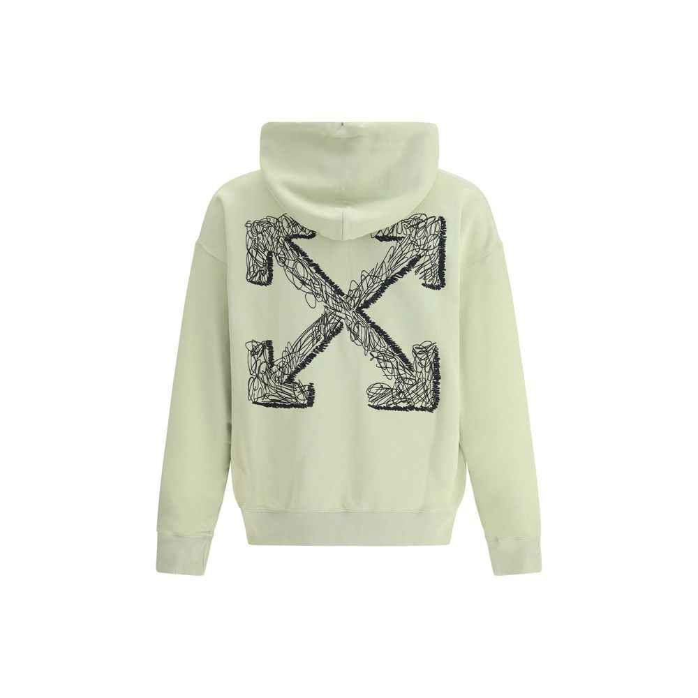 Off-White Green Cotton Sweatshirt