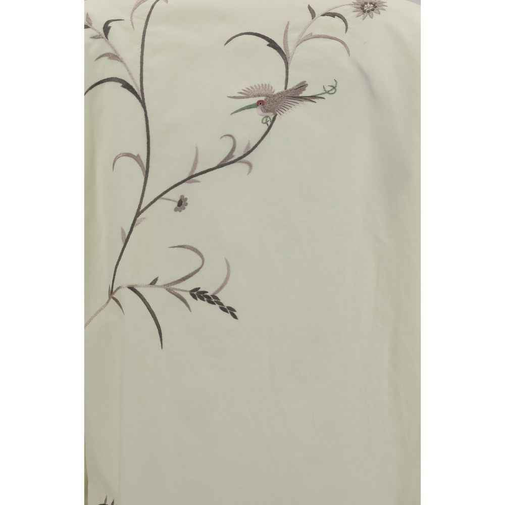 Baziszt Yellow Cotton Pattern Shirt