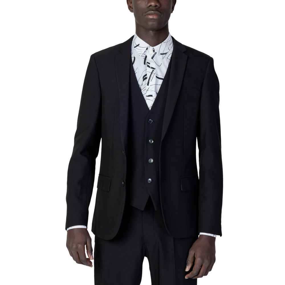 Antony Morato Black Polyester Blazer