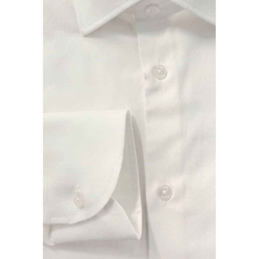 Baldinini Trend White Cotton Shirt
