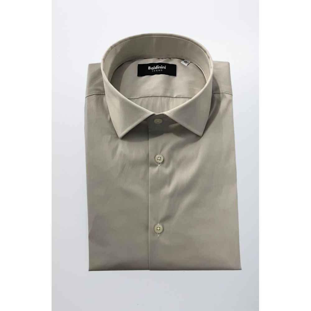 Baldinini Trend Beige Cotton Shirt