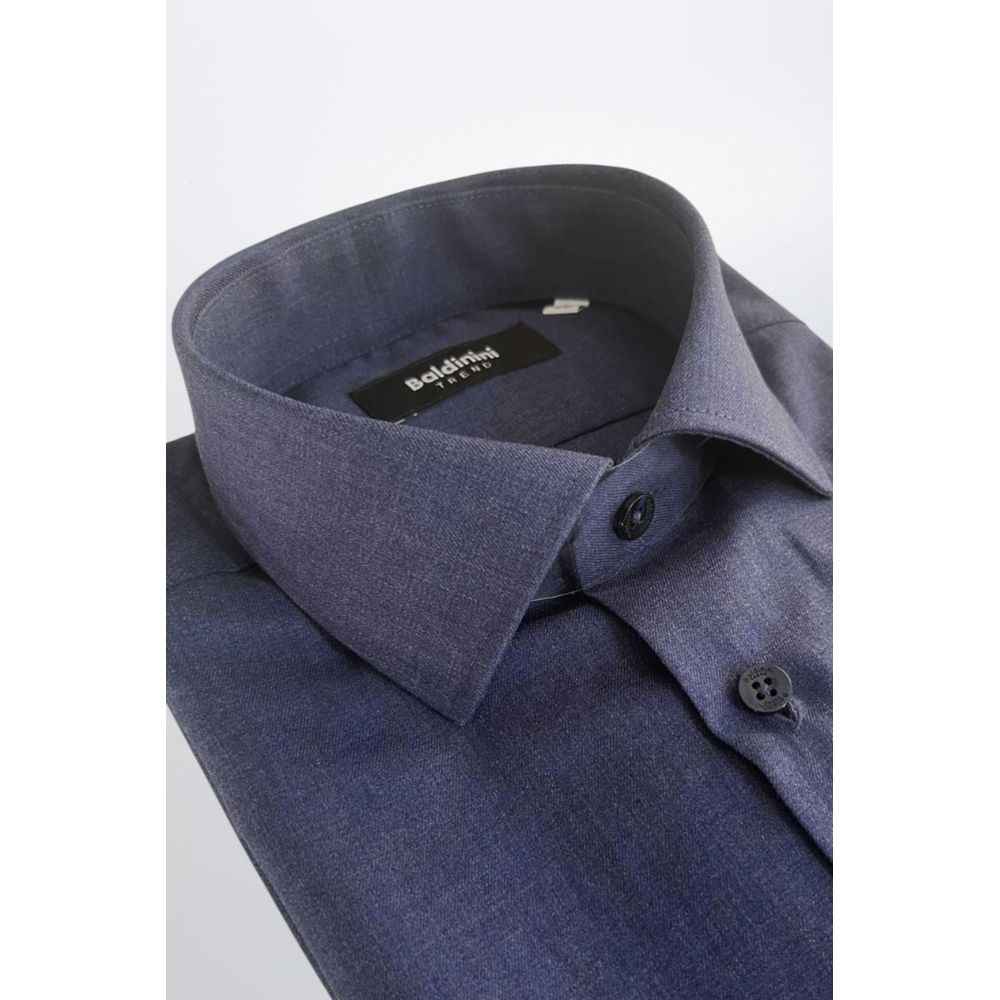 Baldinini Trend Blue Cotton Shirt