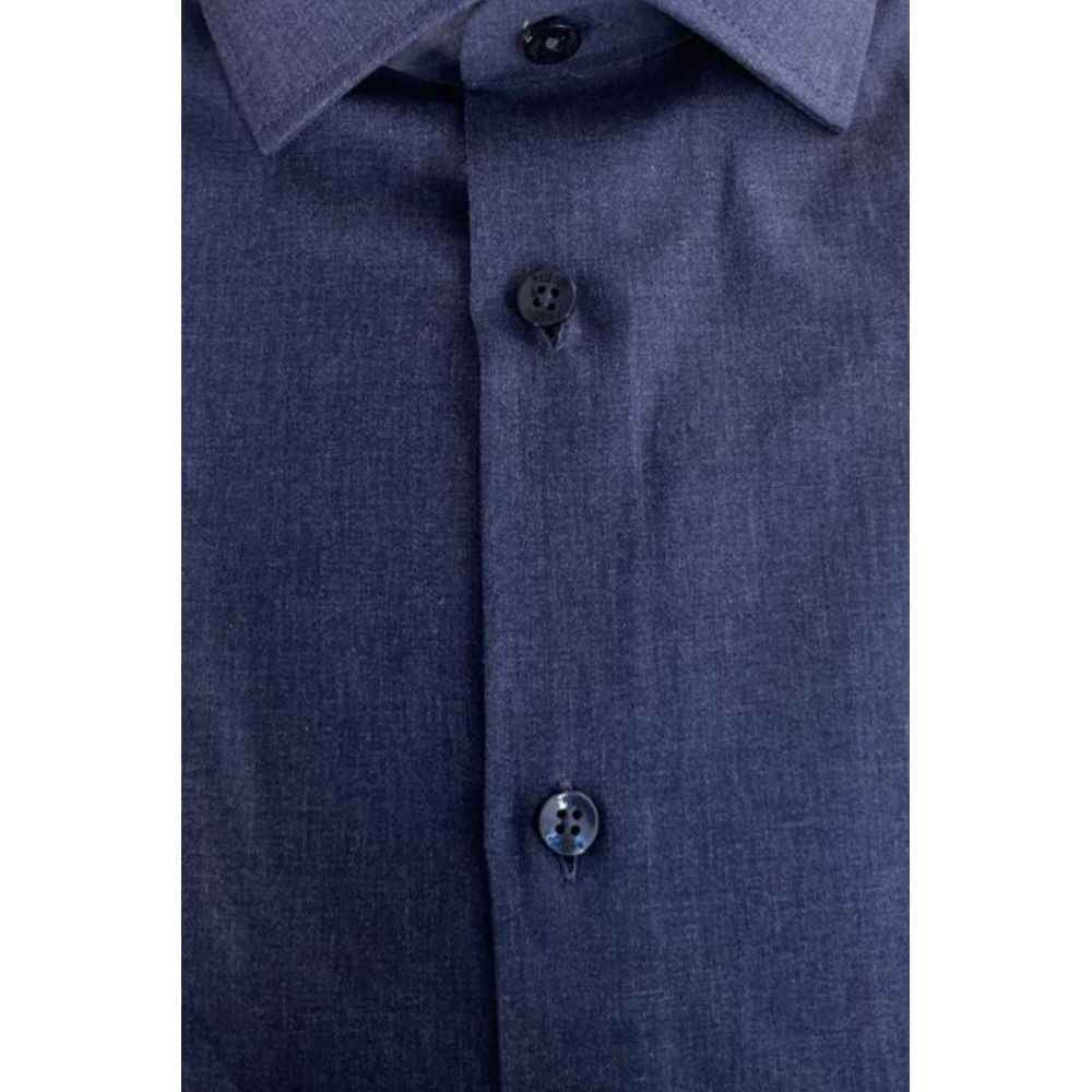 Baldinini Trend Blue Cotton Shirt