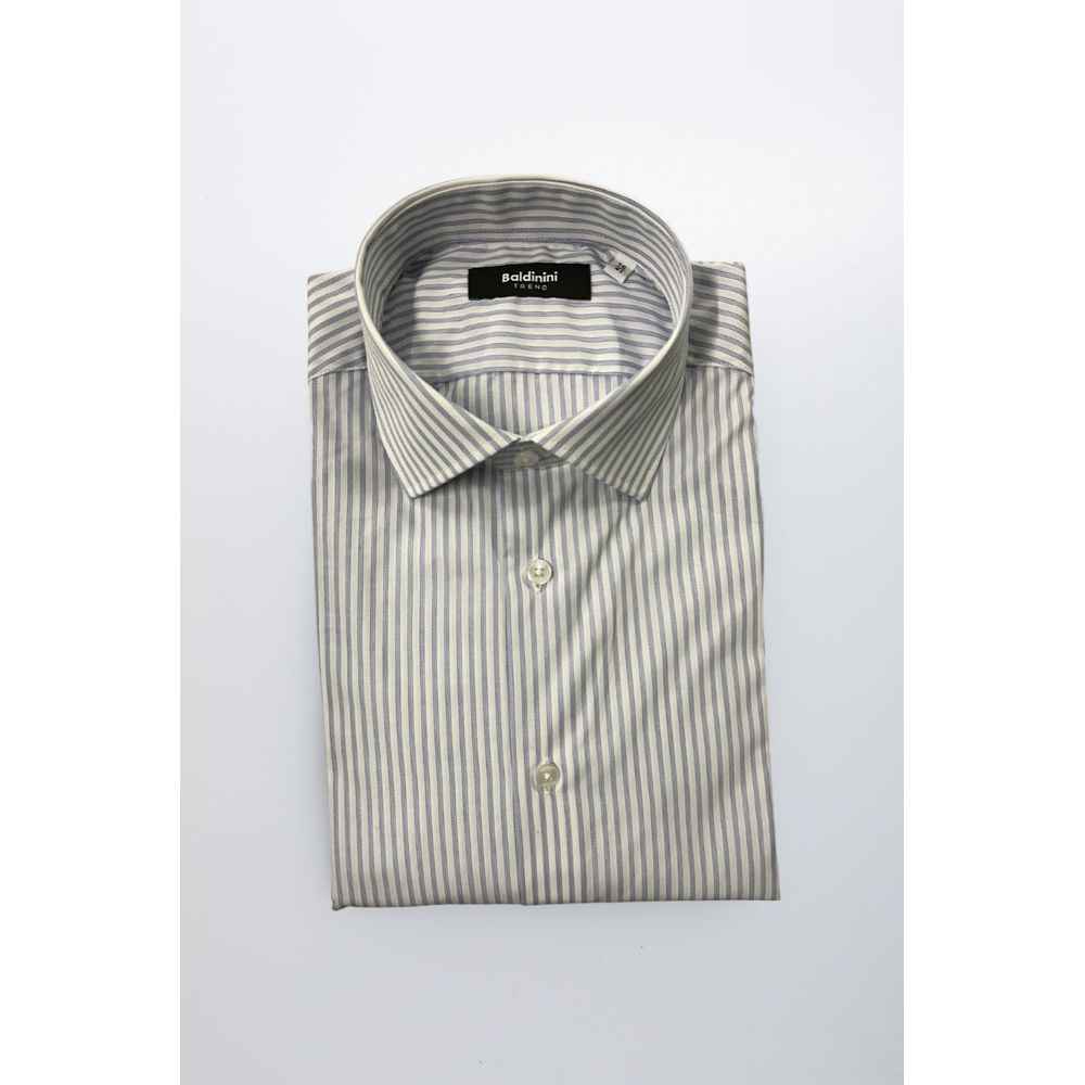 Baldinini Trend Light Blue Cotton Shirt