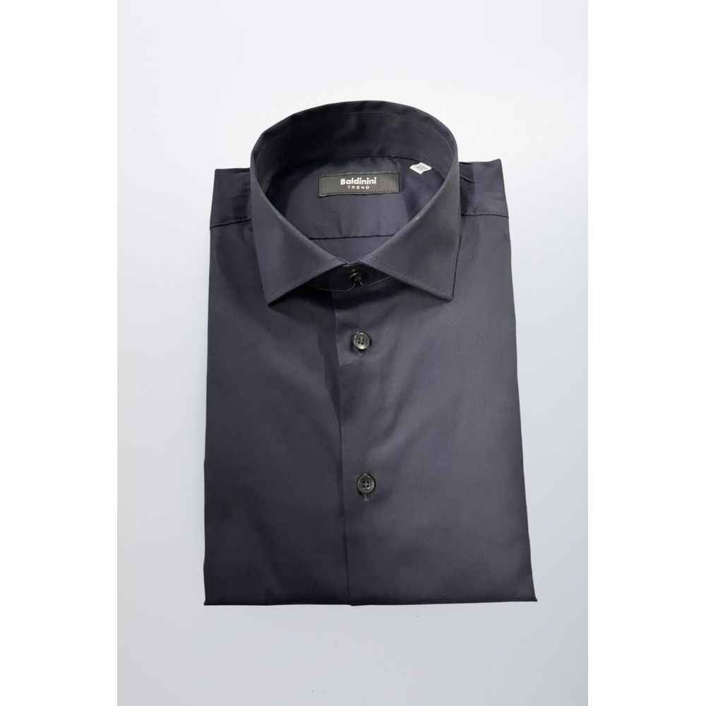 Baldinini Trend Black Cotton Shirt