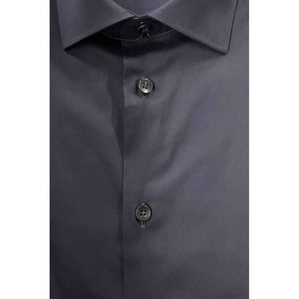 Baldinini Trend Black Cotton Shirt
