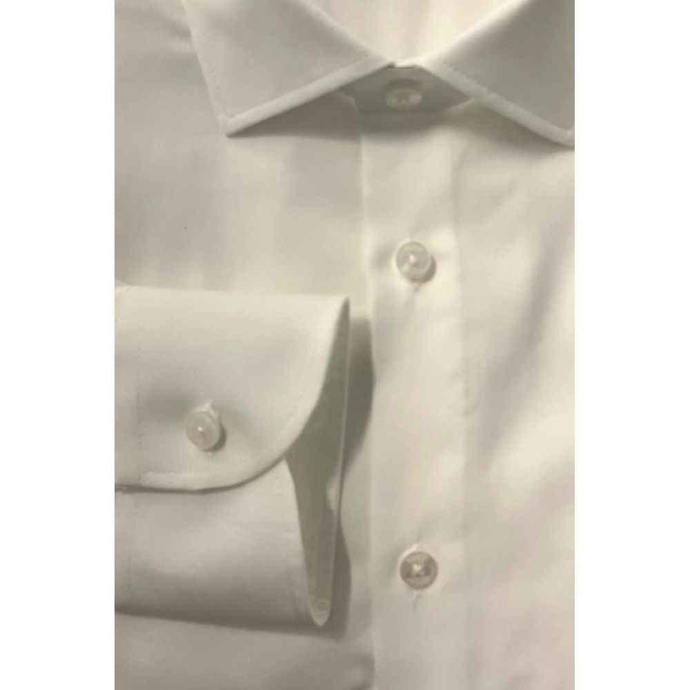 Baldinini Trend White Cotton Shirt