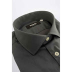 Baldinini Trend Gray Cotton Shirt
