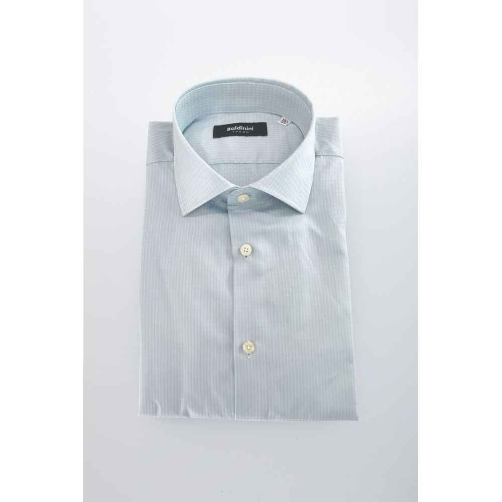 Baldinini Trend Light Blue Cotton Shirt