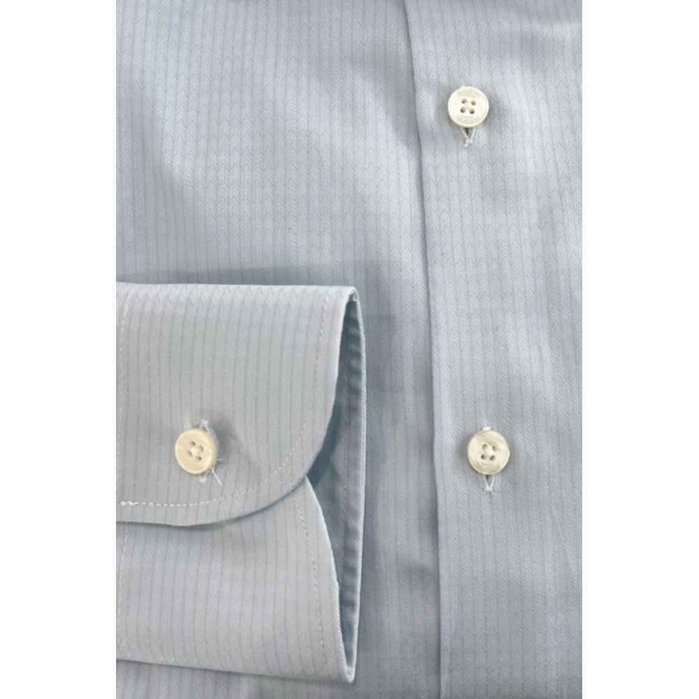 Baldinini Trend Light Blue Cotton Shirt